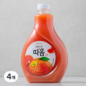 따옴 자몽주스, 1.6L, 4개