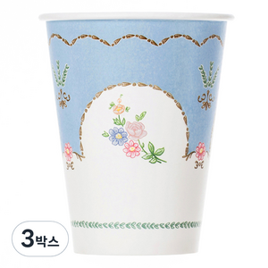 블린 스윗 티타임 블루 종이컵 260ml, 10개입, 3개