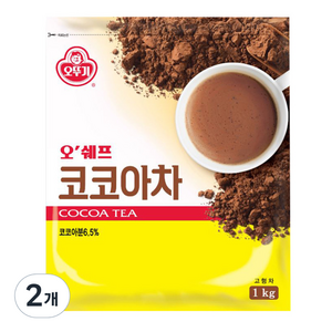 오뚜기 오쉐프 코코아차, 1kg, 1개입, 2개