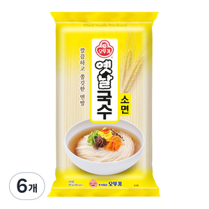 오뚜기옛날 국수 소면, 900g, 6개