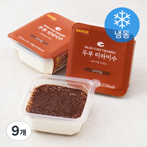 GANSIK 두부 티라미수 오리지널 (냉동), 90g, 9개