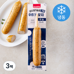 굽네 닭가슴살 후랑크 꼬치 마늘 (냉동), 70g, 3팩