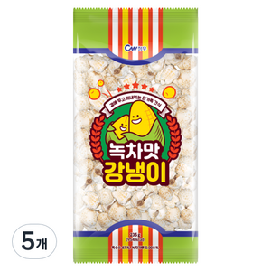 청우식품 녹차맛 강냉이, 5개, 235g