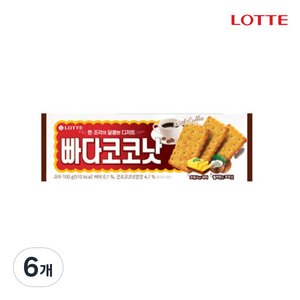 롯데제과 빠다코코낫, 100g, 6개