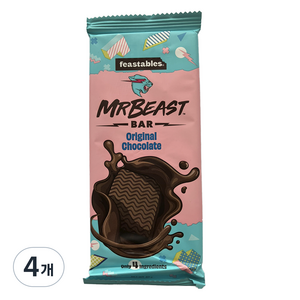 피스터블 미스터 비스트 초콜릿 오리지날, 60g, 4개