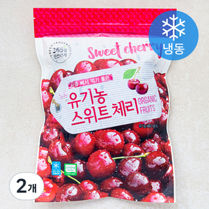 유기가공식품 인증 스위트 체리 (냉동), 500g, 2개