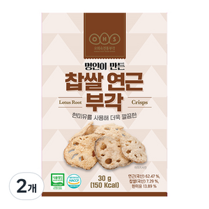 오희숙전통부각 찹쌀 연근, 30g, 2개