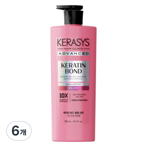 케라시스 어드밴스드 케라틴 본드 볼륨 샴푸, 6개, 750ml