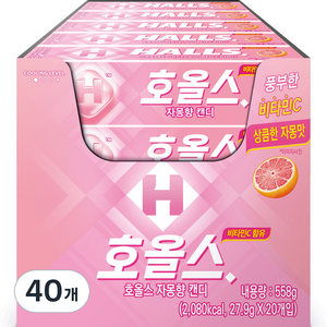 호올스 스틱 자몽 캔디, 27.9g, 40개