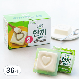 풀무원 한끼 연두부 + 참깨 흑임자 소스, 110g, 36개