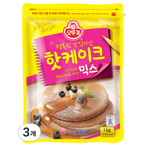 오뚜기 핫케이크 믹스, 1kg, 3개