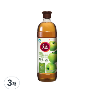 청정원 홍초 풋사과, 1.5L, 3개