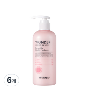 토니모리 원더 세라마이드 모찌 에멀전, 300ml, 6개