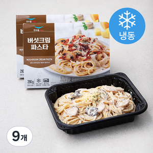 한우물 버섯크림 파스타 (냉동), 290g, 9개