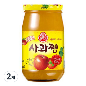 오뚜기 사과쨈, 2개, 500g