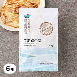 강릉상회 구운 아구포, 6개, 40g