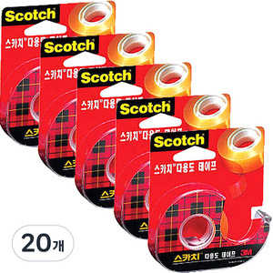 스카치 3M 다용도 셀로판테이프 디스펜서 581 18 mm x 15 m, 20개