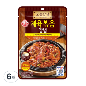 오뚜기 오늘밥상 제육볶음양념, 150g, 6개