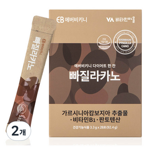 에버비키니 다이어트 한잔 빠질라카노 28포, 92.4g, 2개