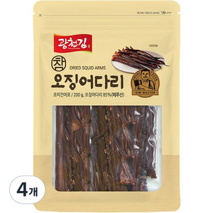 광천김 참 오징어다리, 200g, 4개