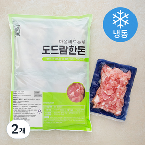 도드람한돈 돼지고기 등심 카레 짜장용 4개입 (냉동), 2개, 2kg