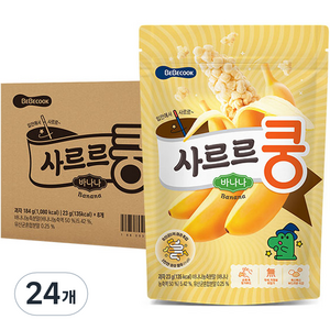 베베쿡 사르르쿵 과자, 바나나맛, 23g, 24개