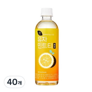 일화차시 유자민트티 제로, 500ml, 40개