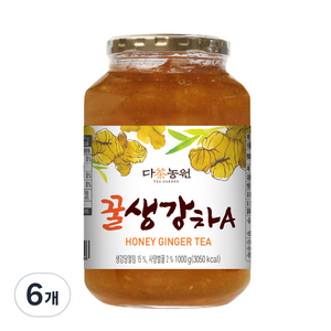 다농원 꿀생강차A, 1kg, 6개