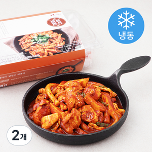 바른식 춘천식 닭갈비 떡볶이 2인분 (냉동), 950g, 2개