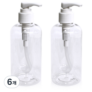 화장품 로션펌프 R용기 공병 300ml BK-3, 6개