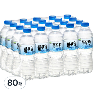 풀무원샘물 워터루틴, 500ml, 80개