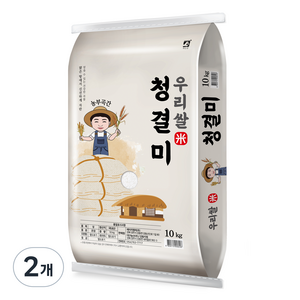 농부곡간 2024년산 햅쌀 우리쌀 백미, 상, 10kg, 2개