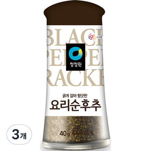 청정원 요리순후추, 40g, 3개