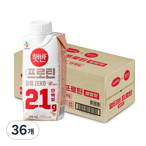 얼티브 프로틴 쌀밥맛, 36개, 250ml