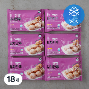 싱글팩토리 한입 김치만두 (냉동), 168g, 18개