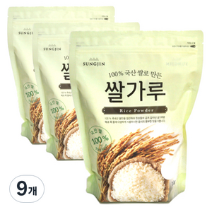 성진 쌀가루, 1kg, 9개