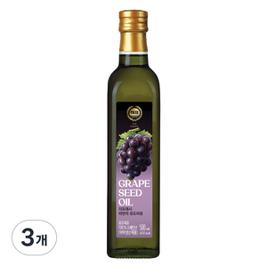 해표 더프레시 라만차 포도씨유, 500ml, 3개