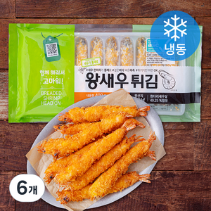 재호물산 왕새우튀김 헤드온 10개입 (냉동), 400g, 6개