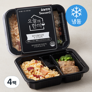 오늘한끼 알리오올리오밥 & 고기산적 (냉동), 238g, 4팩