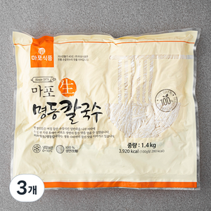 마포식품 생 명동칼국수 7인분, 1.4kg, 3개