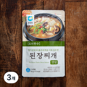 대상 청정원 된장찌개 양념, 150g, 3개