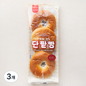 삼립 정통 단팥빵 3개입, 255g, 3개