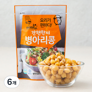 엉클탁 간편한끼 병아리콩, 70g, 6개