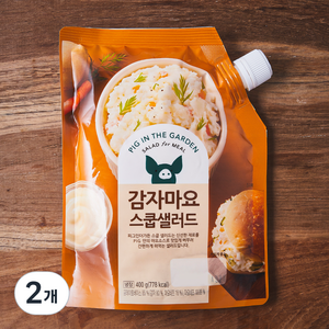 피그인더가든 감자마요 스쿱샐러드, 400g, 2개