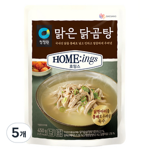 대상 청정원 호밍스 맑은 닭곰탕, 450g, 5개