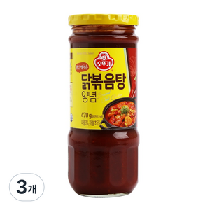 오뚜기 닭볶음탕 양념, 470g, 3개