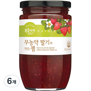 복음자리 무농약 딸기로 만든 잼, 500g, 6개