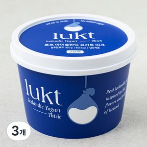 LUKT 아이슬란딕 요거트 띠크, 450g, 3개