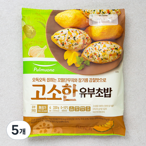 풀무원 고소한 유부초밥 4인분, 330g, 5개