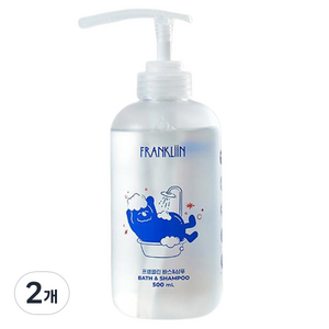 FRANKLIIN 바스 앤 샴푸, 500ml, 2개